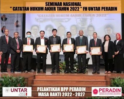 Peradin Sampaikan Catatan Hukum Akhir Tahun 2022