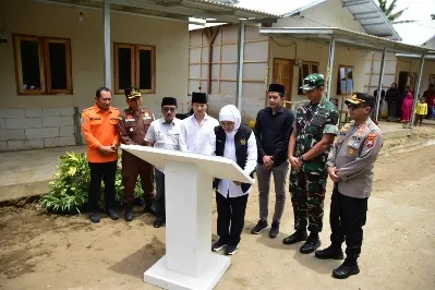 Gubernur Khofifah Resmikan Huntap Warga Terdampak Longsor Trenggalek