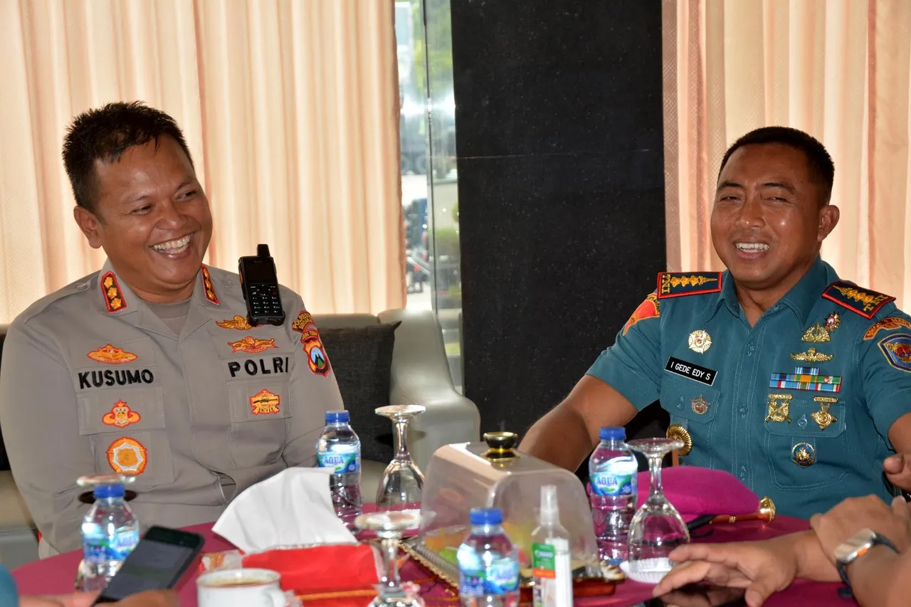 Jaga Soliditas , Danbrigif 2 Mar Terima Kunjungan Kapolresta Sidoarjo