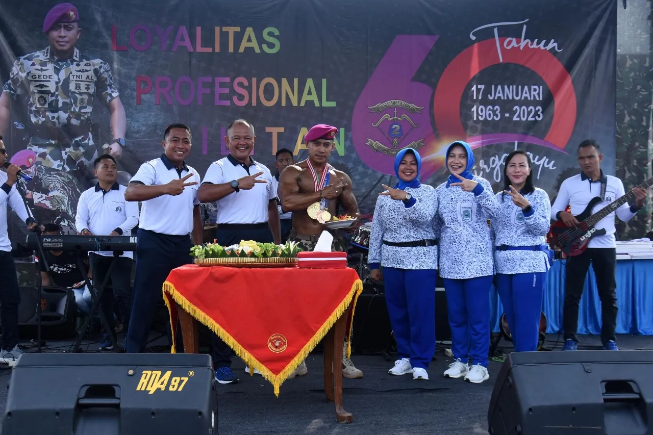 Hari Ulang Tahun Ke-60 Brigif 2 Marinir Diperingati Secara Sederhana