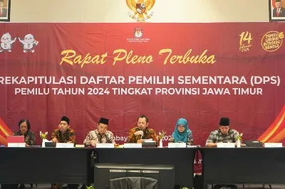 KPU Jatim Menetapkan 31.570.088 Warga Jatim masuk DPS di Pemilu 2024