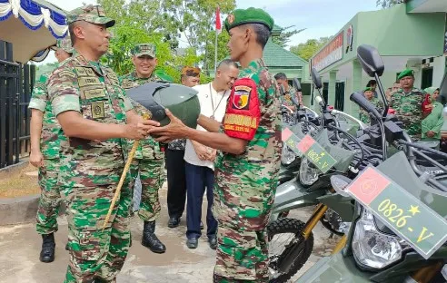 Babinsa Jajaran Kodim 0826 Pamekasan Dapat Motor Trail Baru