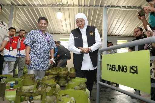 Gubernur Khofifah: Stok Elpiji 3 Kg di Jatim Aman, Distribusi Lancar