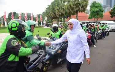 Gubernur Khofifah Terbitkan Kepgub Tarif Ojek dan Taksi Online Jatim