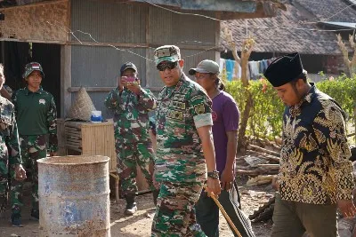 Danrem 084/BJ Meninjau Kemajuan Fisik TMMD ke-118 di Bangkalan