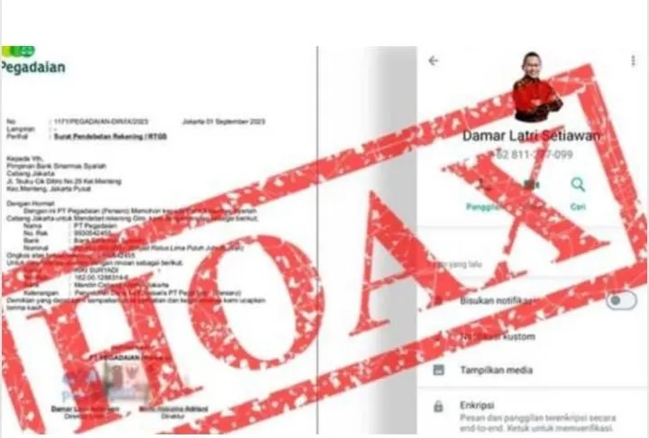 Awas, Penipuan Catut Nama Direksi Pegadaian