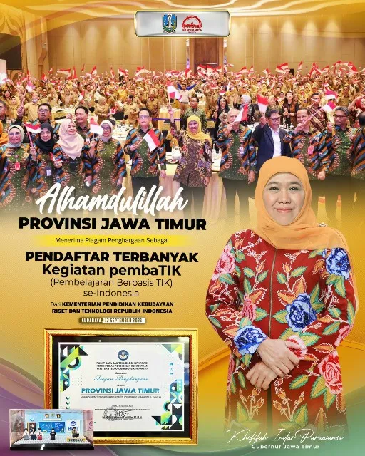 Gubernur Khofifah Terima Penghargaan dari Kemendikbudristek RI