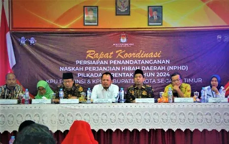 KPU Jatim dan 32 Kabupaten/Kota Tandatangani Kesepakatan