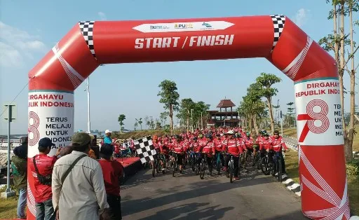 Jasa Tirta I Gowes Bareng Mitra, Jelajahi Bendungan Semantok-Bening
