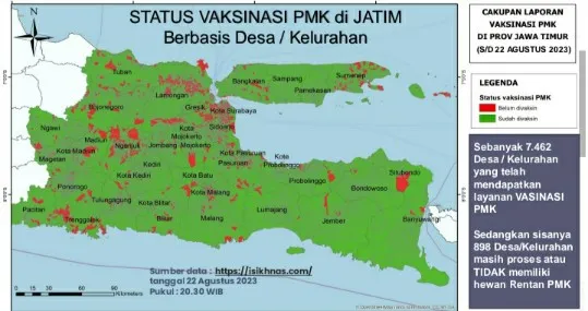Dihantam Badai PMK, Provinsi Jatim Tegar, Bangkit, Tuntaskan Vaksinasi