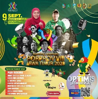 Opening Ceremony Porprov VIII Jatim, di GOR Delta Sidoarjo