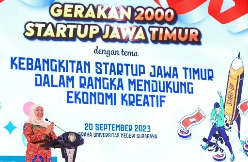 Gubernur Khofifah Optimis Startup Ungkit Ekonomi Kreatif di Jatim