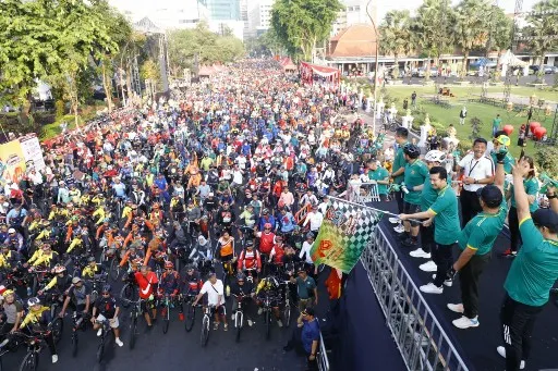 Lepas Fun Bike, Wagub Emil Ajak Warga Jatim Gaungkan Semangat Kebersamaan