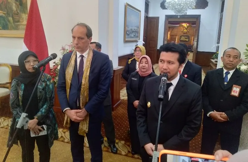 Dubes Prancis dan Wagub Emil Jajaki Kerjasama EkBudPar dan Pendidikan