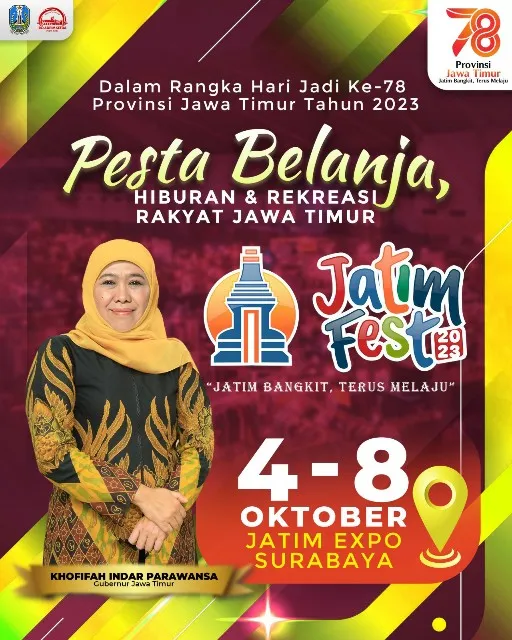 Khofifah: Jatim Fest Ajang Penggerak Ekonomi Sekaligus Rekreasi Rakyat