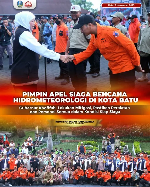 Gubernur Khofifah: Mitigasi, Pastikan Peralatan dan Personel Siap Siaga
