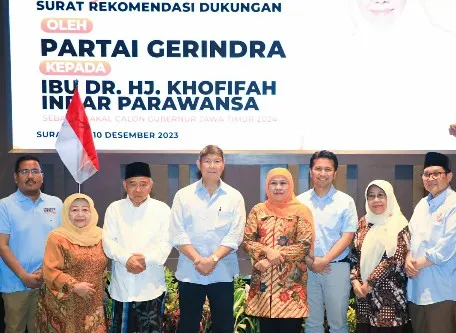 Partai Gerindra Usung Khofifah di Pilgub, Lirik Emil Cawagub