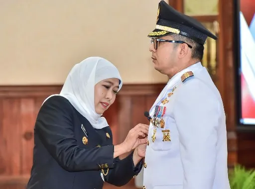 Gubernur Khofifah Lantik Moh Ali Kuncoro Jadi Pj Walikota Mojokerto