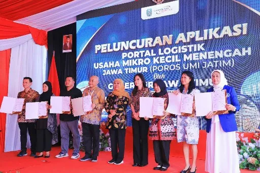 Khofifah: Ini Layanan Kemudahan Ekspor dan Pengiriman Logistik UMKM