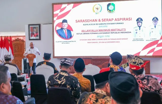 Ketua DPD RI Apresiasi Bupati dan Kades Jadikan Banyuwangi Berprestasi