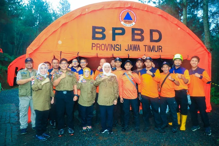 Gub Khofifah Ajak Kepala OPD Bangun Sinergi Hadapi Potensi Bencana