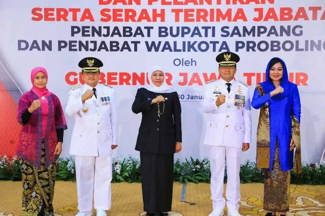 Gubernur Khofifah Lantik Pj Bupati Sampang dan Pj Walikota Probolinggo