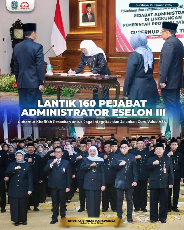 Gubernur Khofifah Pesan Jaga Integritas dan Jalankan Core Value ASN 