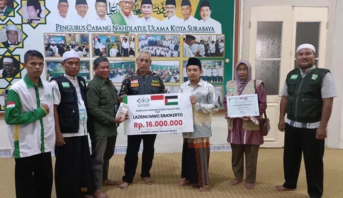 100 Hari Serangan Israel ke Gaza, Lazisnu Simokerto Salurkan Bantuan