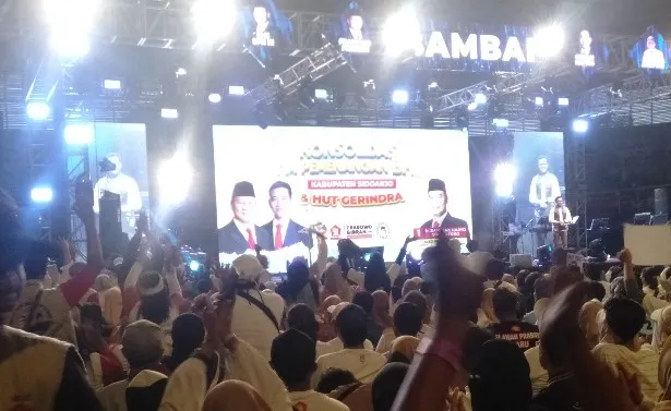 Relawan BHS, Dukung Prabowo-Gibran Sidoarjo Jatim Padati GOR Sidoarjo