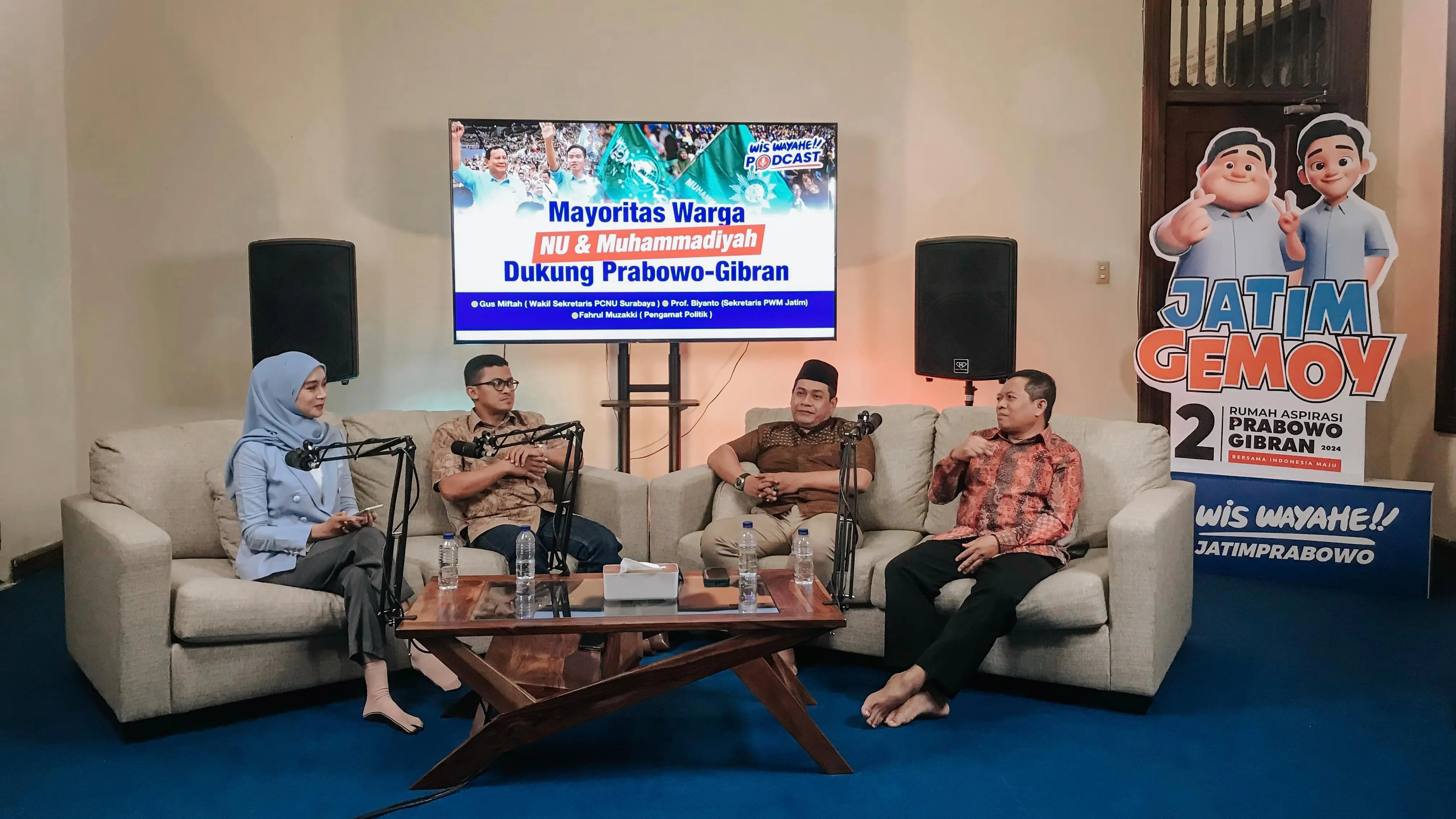 Di Jatim, Mayoritas Warga NU dan Muhammadiyah Dukung Prabowo-Gibran