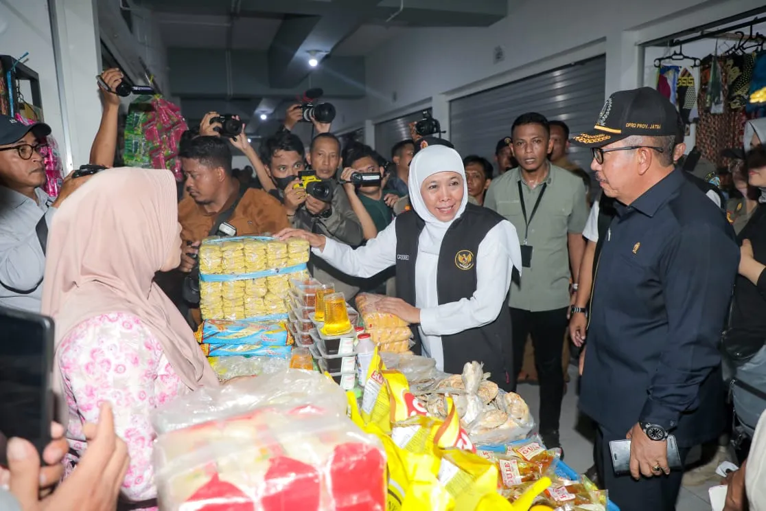 Gubernur Khofifah Optimis Pasar Kertosono Penguat Ekonomi di Nganjuk