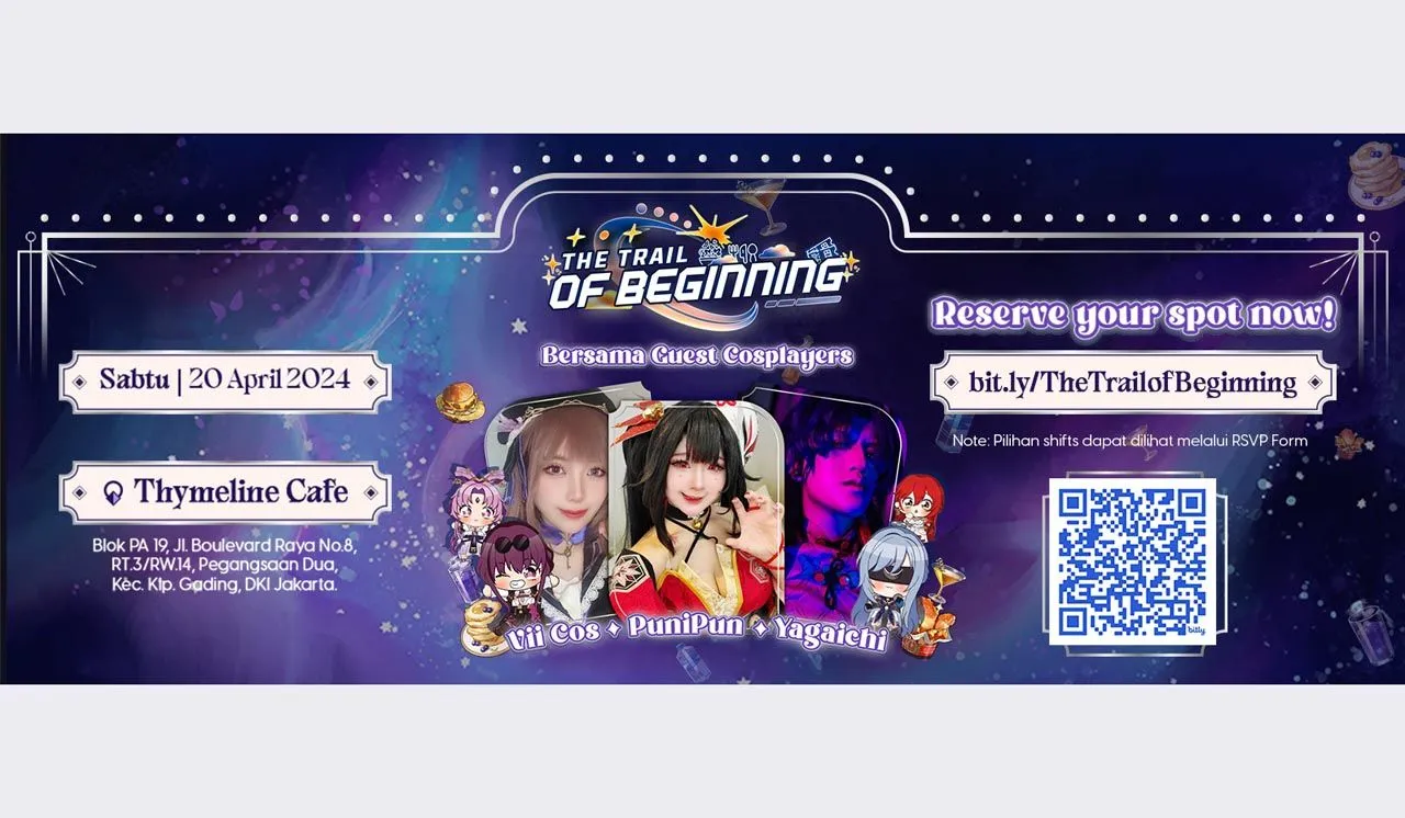Makan Consumables Enak Bareng Cosplayer di Kafe Tematik Honkai Star Rail