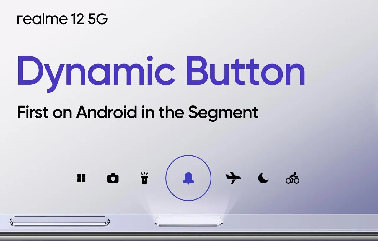 Realme 12 5G akan Hadirkan Dynamic Button Pertama di Segmennya
