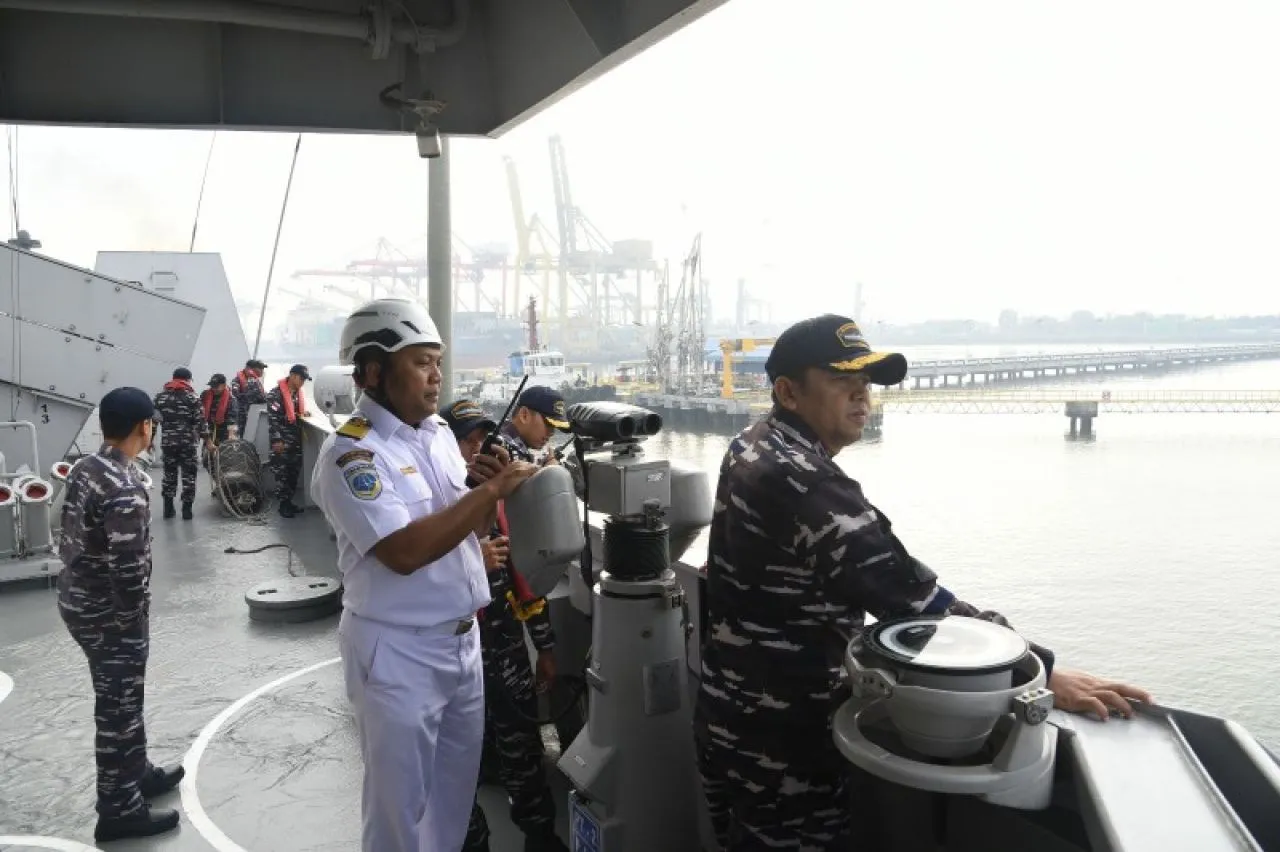 KRI Sultan Iskandar Muda 367 Tiba di Belawan 