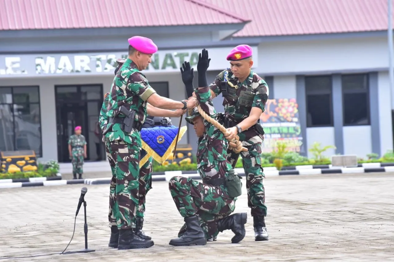 Ratusan Tamtama TNI AL Satdik-2 Makassar Resmi Ikuti Pendidikan Militer