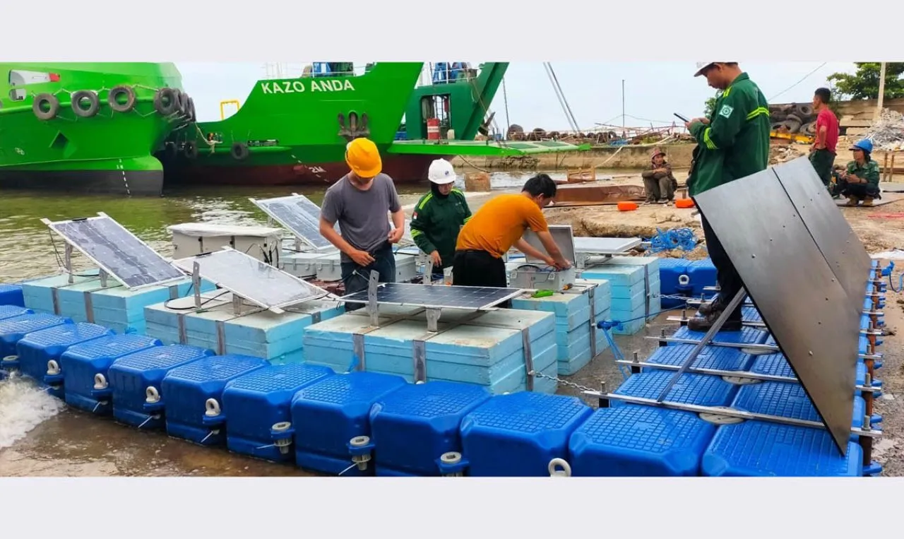 ITS Luncurkan Purwarupa PLTS Apung Laut Pertama di Indonesia
