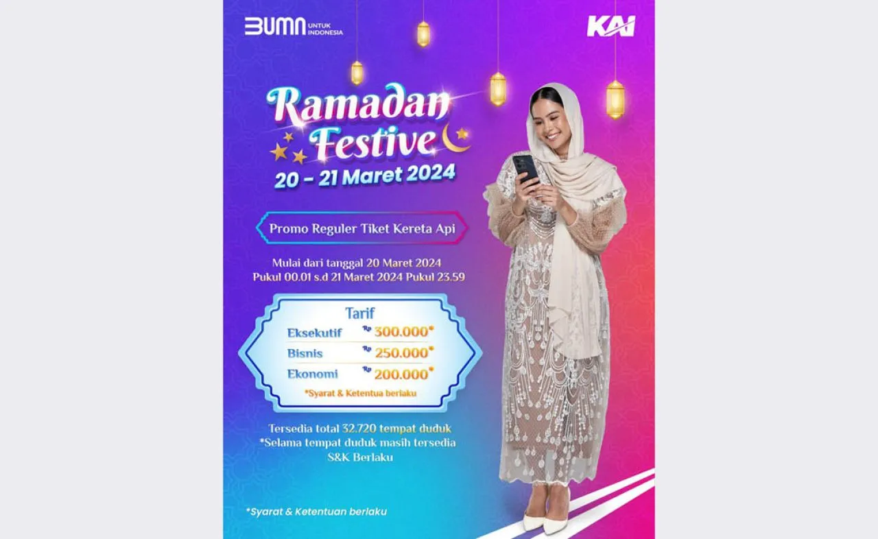 KAI Hadirkan Diskon Tiket Lebaran
