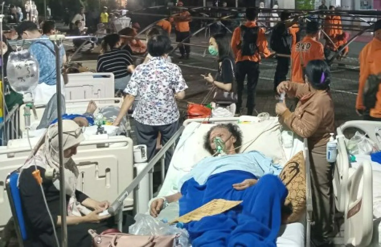 BPBD Kota Surabaya Dirikan Tenda Darurat