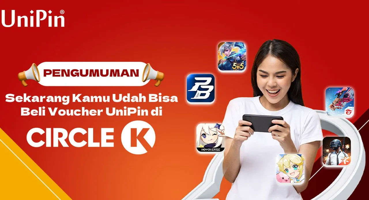 Voucher Game UniPin Sudah Bisa Dibeli di Circle K, Simak Caranya!
