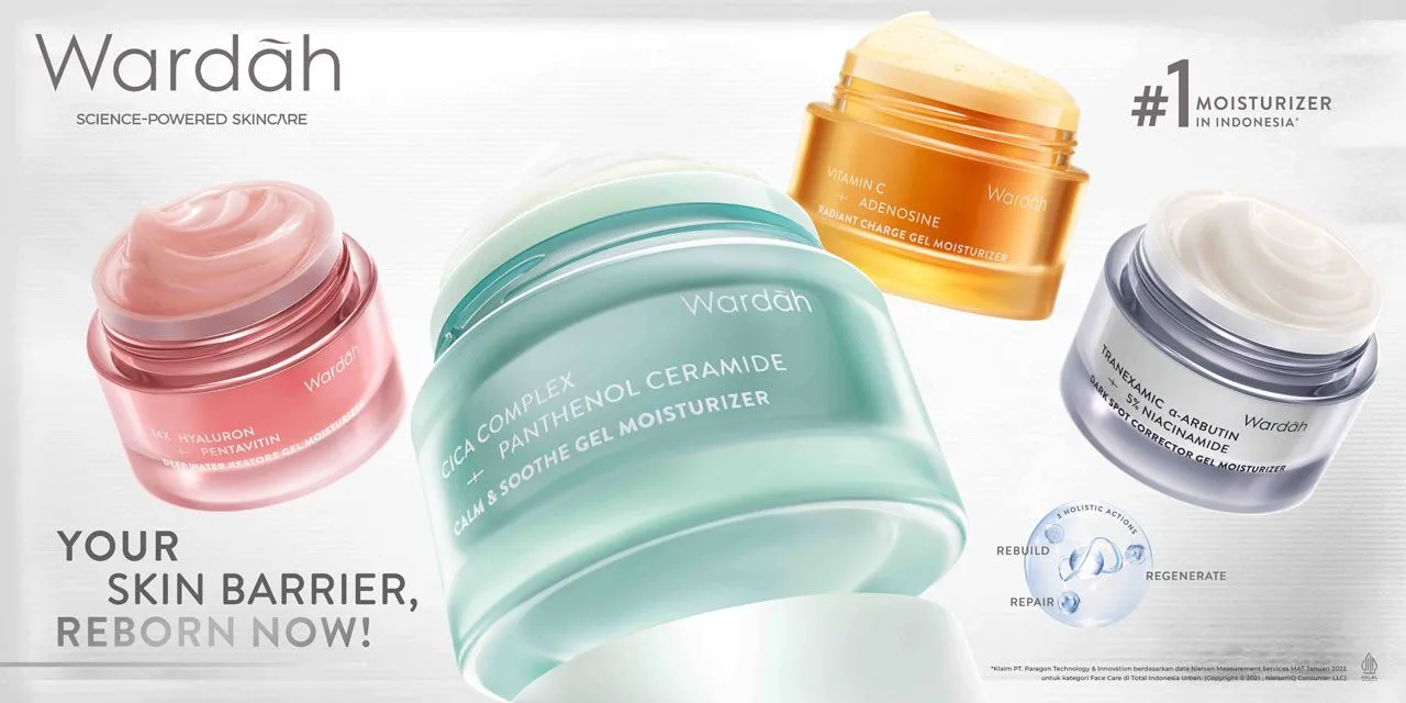 Khasiat Gel Moisturizer Dengan Teknologi 3 Holistic Actions™