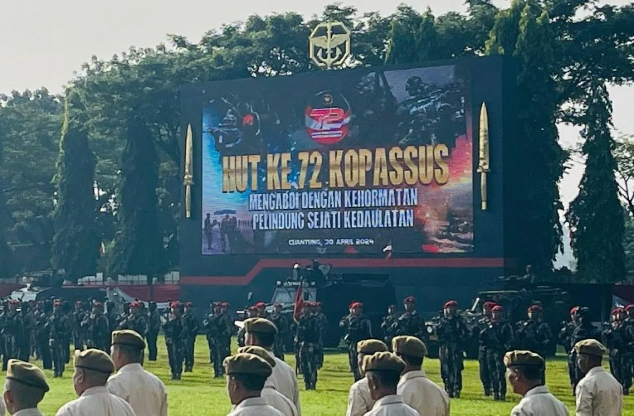 Upacara HUT Ke-72 Kopassus, Ini Amanat Panglima Jenderal TNI Agus Subiyanto