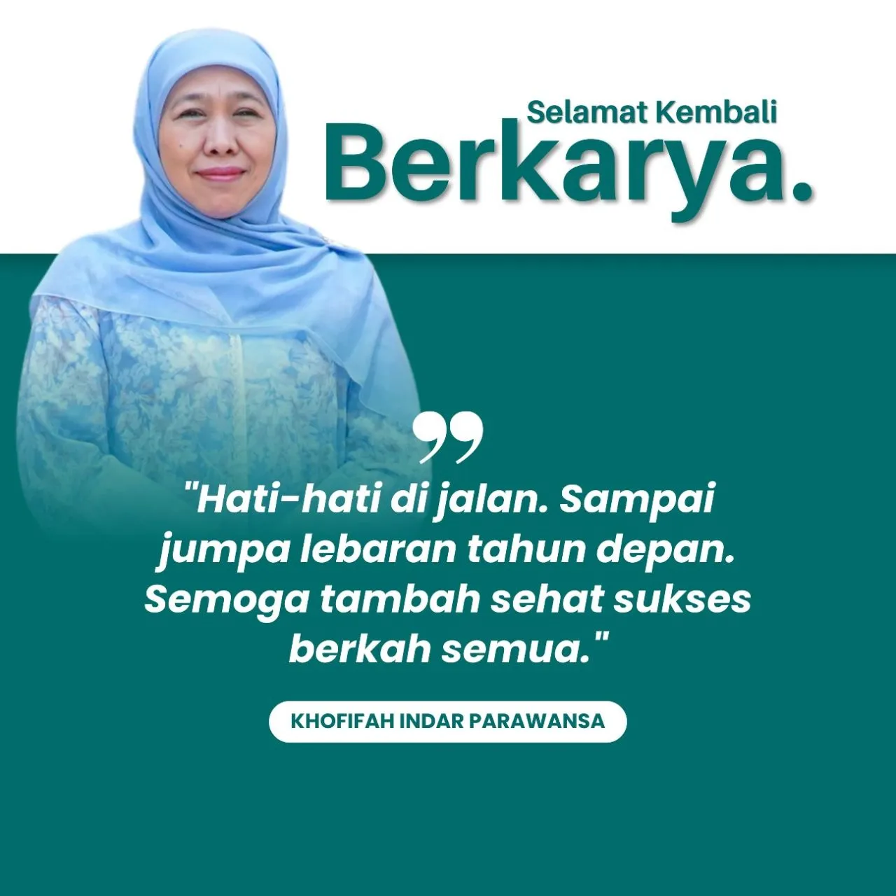 Cuti Bersama Lebaran Berakhir, Ini Pesan Khofifah 
