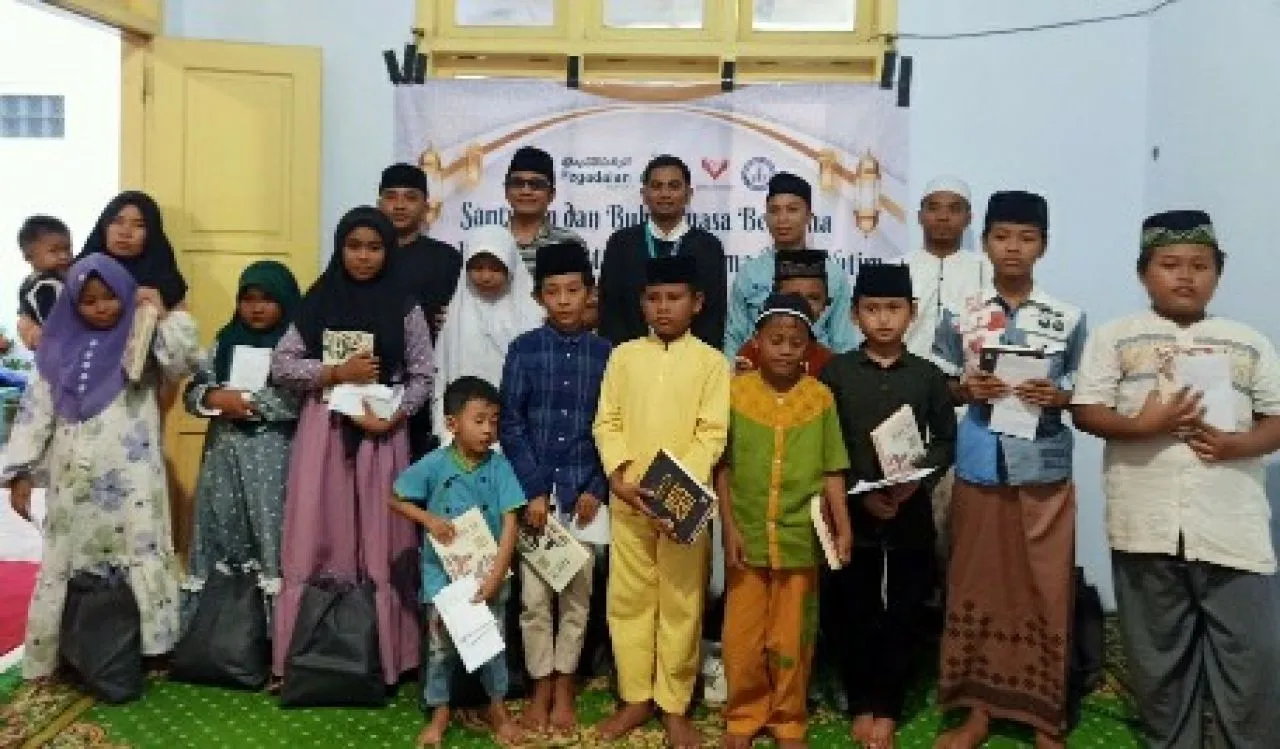 PT. Pegadaian Cabang Syari'ah Sampang Gelar Bukber, Santunan dan Munajat Do'a Bersama Anak Yatim