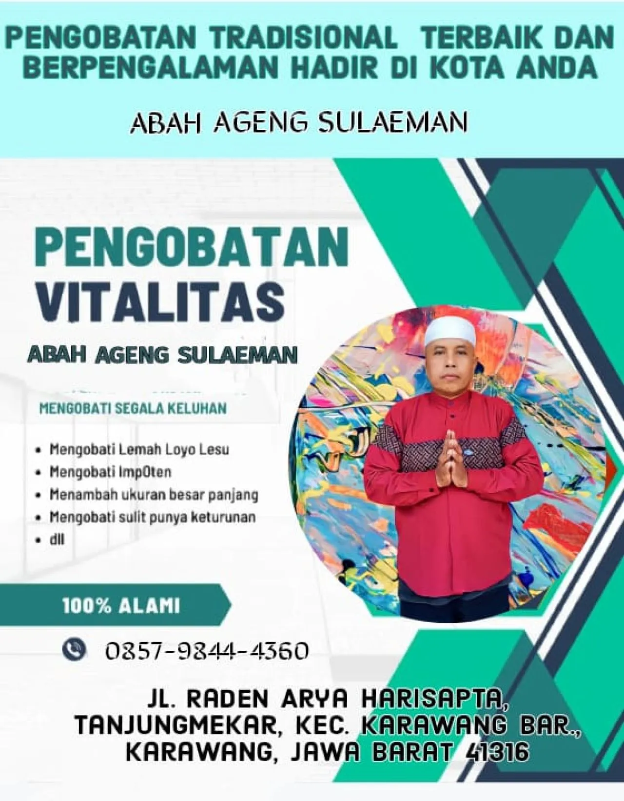 Pusat Pengobatan Alat Vital Pria Telah Hadir di Kota Karawang Abah Ageng Sulaeman Terbukti Hasilnya
