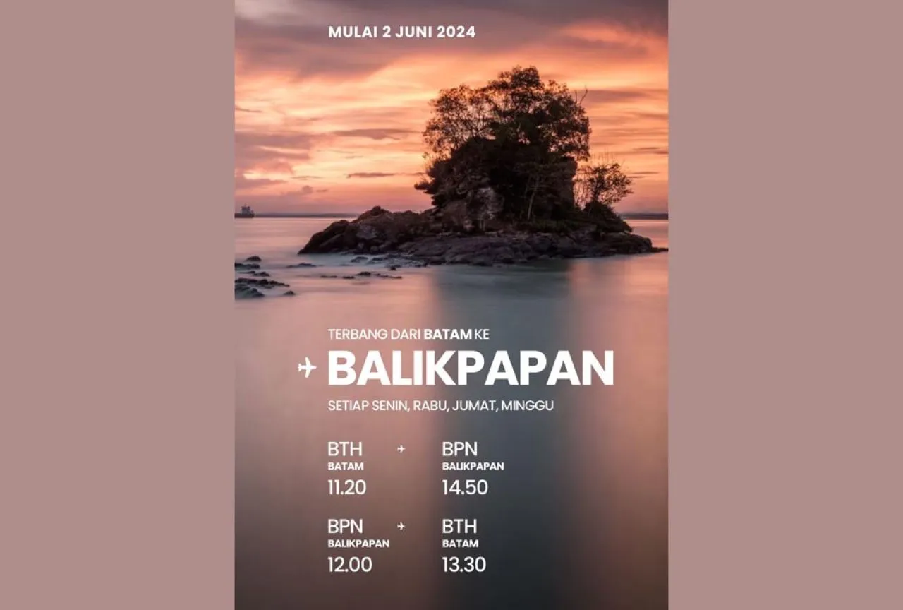 Lion Air Buka Rute Penerbangan Baru Batam ke Balikpapan