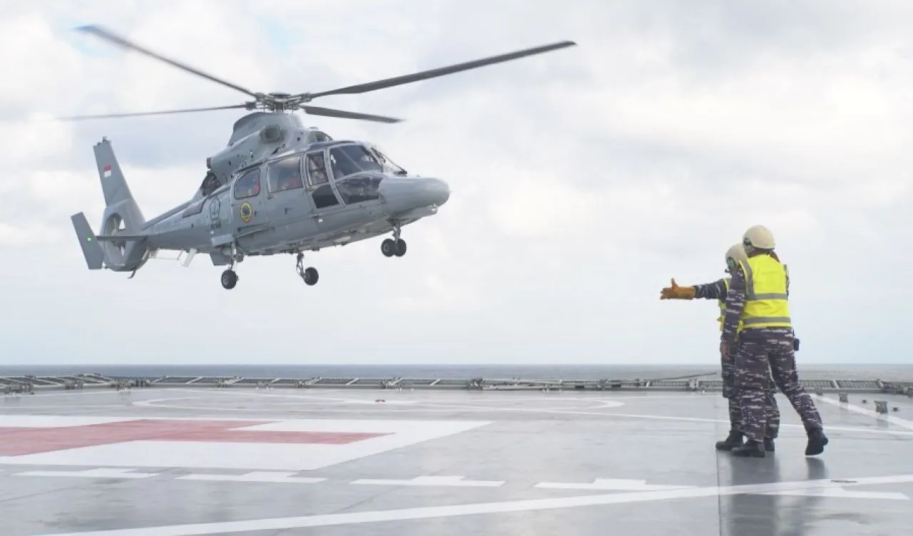 Heli TNl AL Wing Udara 2 Puspenerbal Aktif Dukung PAM KTT WWF X Bali