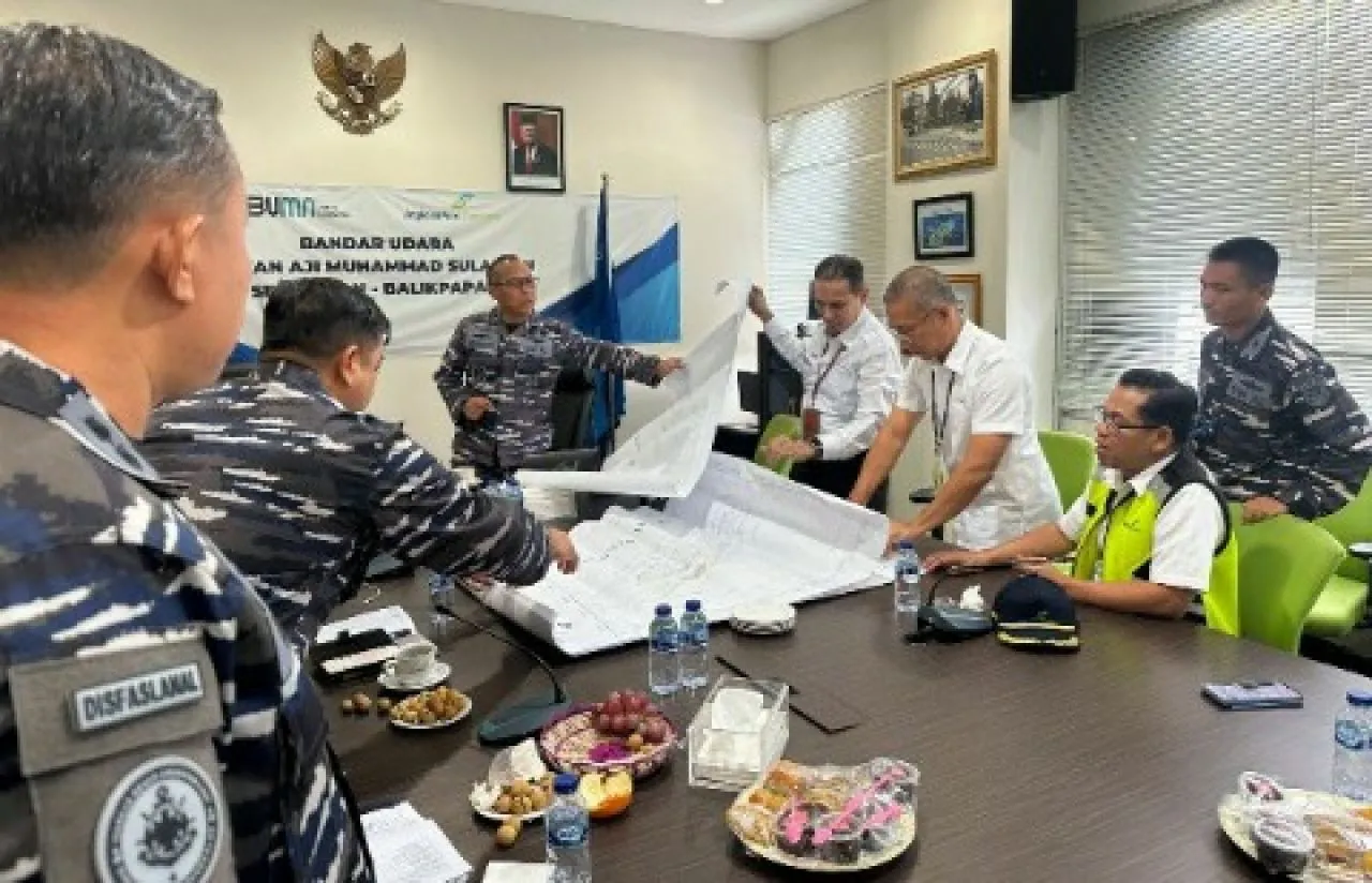 Tiba di Balikpapan, Tim Survey Lanudal IKN CC GM Angkasa Pura I Bandara Sepinggan