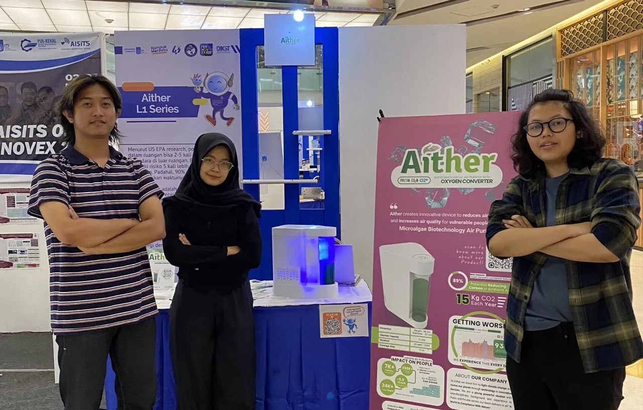 Mahasiswa ITS Kenalkan Aither, Air Purifier Berbasis Bioteknologi Mikroalga