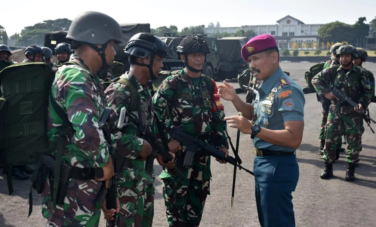 Jelang Berangkat ke Medan Latihan, Prajurit Balasanggha Dhanurgraha Terima Arahan Danmenart 2 Marini