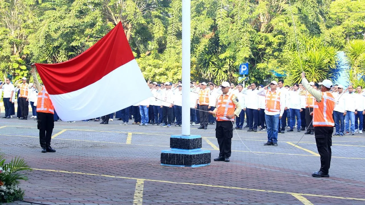 Pelindo Gelar Upacara Peringatan Hari Lahir Pancasila 2024 di Pelabuhan Tanjung Perak